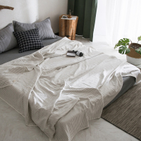 北欧简约毛巾被毯夏被夏天空调被子毯子可无空调使用