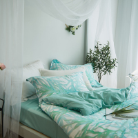 [顺滑细腻]北欧60s床上四件套1.5/1.8米床加大被套床单