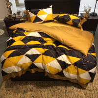 北欧 几何柔软 四季款60支长绒棉四件套被套床单4件