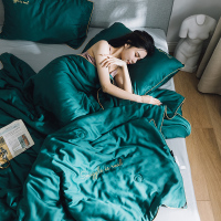 北欧 夏凉被空调被薄款 素色凉感莫代尔纤维夏季薄被子夏