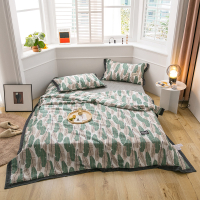 北欧 空调被夏凉被时尚总结简约宽边夏被夏季薄被子