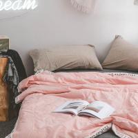 北欧夏凉被空调被薄款刺绣水洗棉夏被面料夏天薄被子