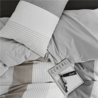 北欧简约 床上四件套 华夫格 4件套四季款简约色