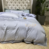 细腻四季款床上四件套60支色织贡缎小提花4件套1.8米