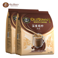 [断货][拍下送杯勺]旧街场(OLDTOWN)马来西亚进口白咖啡750g*2袋装原味三合一速溶咖啡深度烘焙
