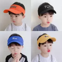 喻娄春夏季儿童防晒遮阳帽空顶帽子男女童出游鸭舌帽透气帽宝宝太阳帽帽子