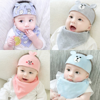 喻娄婴儿帽子夏季薄款新生儿卤门帽男宝宝帽女童凉帽婴幼儿护囟门胎帽帽子