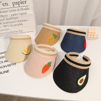 喻娄儿童帽子女童夏季鸭舌帽防晒太阳大檐沙滩凉帽男童宝宝遮阳空顶帽帽子