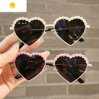 喻娄儿童太阳镜小女孩爱心框花朵出游偏光护眼镜女童遮阳墨镜儿童太阳镜