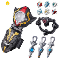 真智力可折叠托雷基亚眼镜变身器玩具泰迦火花风马戒指面具男套装 泰迦变身器+6个戒指动漫