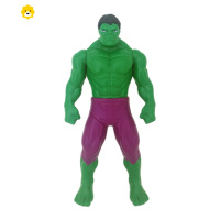 真智力复仇者联盟卡通动漫手办钢铁侠玩具旋转模型男孩礼物 绿巨人(单个)