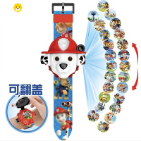真智力儿童玩具电子手表幼儿园男女孩抖音玩具卡通发光投影手表 毛毛(送电池+螺丝刀)动漫