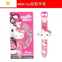 真智力手表投影儿童玩具男生男孩电子表小学生卡通发光发声变身器 玫红色动漫