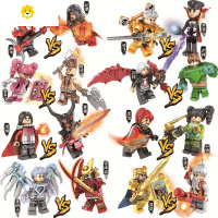 真智力赛罗积木欧布银河罗布机甲人仔拼装男孩子玩具拼图 王者英雄16款酷炫带武器动漫