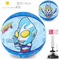 真智力儿童篮球小学幼儿园专用球皮球3-4-5号球类玩具男孩女 3号奥特曼迪迦 送气筒动漫
