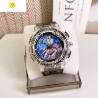 真智力儿童手表赛罗迪迦幼儿学生闪灯礼物男孩玩具卡通发光电子表 迪迦奥特曼黑色 时间+闪灯动漫