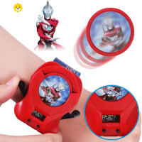 真智力发光儿童手表玩具投影卡通电子表男女幼儿园礼物发射器 奥特曼发射器手表动漫
