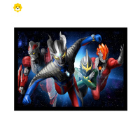 真智力成人减压儿童益智玩具木制拼图带相框卡通动漫创意生日礼物 02号70片带相框