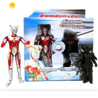 真智力赛罗终极铠甲形态关节超可动人偶月日冕闪耀模型玩具 日冕赛罗带暗黑铠甲 13关节可动动漫