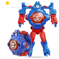 真智力儿童版电子手表赛罗变形表卡通男童投影表男机器人玩具男孩 擎天柱[变形+翻盖+24投影]动漫