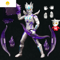 真智力SHF赛罗玩具无限超限形态赛文贝利亚可动人偶手办模型捷德 升级配件版无线赛罗+送人偶+贴纸动漫