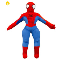 真智力毛绒玩具大号咸蛋公仔儿童男孩睡觉抱枕生日礼物 蜘蛛侠(站版) 70厘米(收藏关注~送精美礼品)动漫