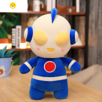 真智力Q版羽绒棉公仔红蓝色咸蛋毛绒玩具大号可爱玩偶抱z 蓝色 65CM(1.19kg)动漫