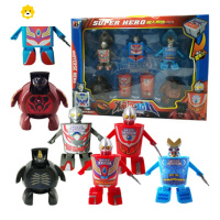 真智力奥特面奥特蛋龙方便面一键变形盒杯玩具赛罗杯面 杯面奥特曼礼盒7件套(颜色更新动漫