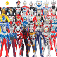 真智力高斯3cm软胶儿童人偶公仔人仔大号模型的玩具曼2噢欧特 任选1款23cm软胶超人款式随机或动漫