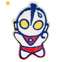 真智力m78可爱柔软毛绒公仔初代咸蛋玩具Q版玩偶弹力靠垫抱枕 蓝色 初代奥特曼 40厘米-49厘米动漫