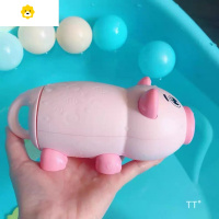 真智力儿童水枪玩具面包水枪宝宝沙滩打水仗夏天戏水喷水玩具 粉小猪款[抽水式]动漫