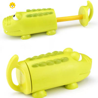 真智力儿童水枪玩具面包水枪宝宝沙滩打水仗夏天戏水喷水玩具 鳄鱼款[抽水式]动漫