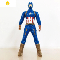 真智力抖音旋转迪迦可动手办模型摆件男孩儿童玩具手表 美国队长旋转模型动漫