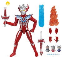 真智力泰迦玩具炽炎剑可动赛罗拼装偶迪迦手办变身器模型男孩 泰迦三重斯特利姆[送扭蛋]动漫