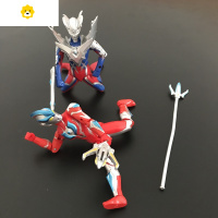 真智力银河玩具人偶关节可动变形ct手办模型赛罗变身器火花 超可动银河+超可动赛罗动漫