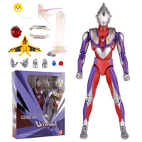 真智力之王ACT奥特之王SHF带披风超可动人偶玩具盲盒潮玩模型手办 迪迦复合ACT2.0+支架 18关节可动动漫