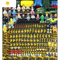 真智力积木吃鸡人仔98k武器拼装玩具绝地求生小人仔2020新品 吃鸡精英部队34人送桶动漫