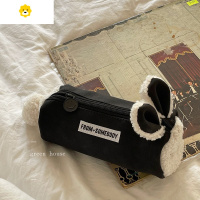 喻娄gree house*韩国is可爱羔毛玛莎拉蒂皮兔子超大实用笔袋化妆