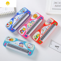 喻娄哥文具创意双层文具盒学生大容量铁文具盒钢琴铅笔盒儿童双层