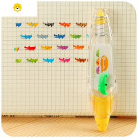 喻娄创意按压式花边修正带可爱修饰带日记y手帐装饰花边带 黄色鳄鱼