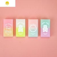 喻娄Kitty橡皮擦得干净少屑橡皮擦学生用铅笔擦儿童色象皮擦无碎屑美术文具学习用品 小熊冰激凌款/4个