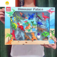 喻娄特大盒男孩女生餐具恐龙造型橡皮擦益智新年礼物礼盒儿童橡皮 恐龙款