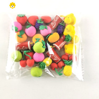 喻娄小学生可爱创意文具水果蔬菜橡皮擦卡通橡皮幼儿园奖励小礼品奖品 50个卡通水果(有小黄鸭 可乐)