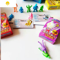 喻娄水晶变色公仔橡皮擦盲盒恐龙蛋可拆卸证件卡片粉丝造型身份 奥特曼泡大公仔随机15盒