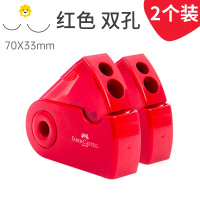 喻娄德国卷笔刀手动素描美术生专用小学生彩铅铅笔炭笔迷你削笔器眉笔耐用转笔刀儿童双孔刨笔刀便携式 (双孔-红色)-2个
