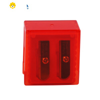 喻娄德国艺雅11mm大口径粗孔圆形卷笔刀 方形双孔粗细通用可削粗杆铅笔 三角形二合一转笔刀削笔刀 方形双孔/单个红色(