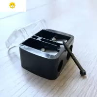 喻娄六角眉笔眼线笔削笔刀转笔刀钻笔刀卷笔刀眉笔刀削笔器专业专用 双孔黑色