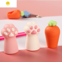 喻娄创意卷笔刀迷你便携削笔器儿童小学生用铅笔削笔刀可爱小号随身简约幼儿园用小型素描彩铅转笔刀笔刨批发 粉猫爪1+白猫爪