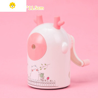 喻娄削笔刀小学生儿童耐用进铅转笔卷旋铅笔刨刀削笔器刨削笔钻笔刀女孩男孩车机手摇手动绞小型学习用品 小鹿款卷笔刀-白色