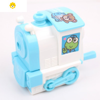 喻娄进铅卷笔刀可爱铅笔刀削笔机卡通转笔刀小学生手摇卷笔刀 火车头蓝色